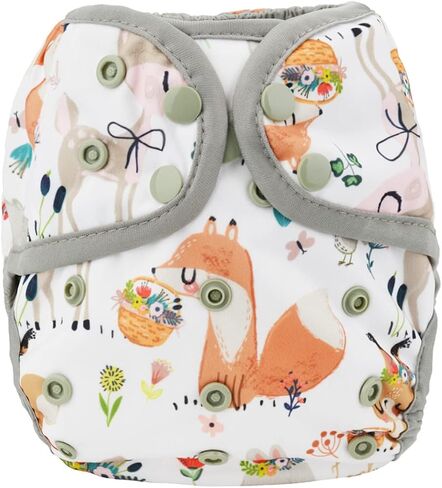 Sigzagor Baby Diaper Cover Nappy One Size 8lbs to 36lbs (Pink Flowers) in Kuwait
