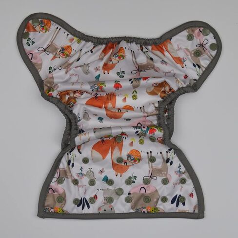 Sigzagor Baby Diaper Cover Nappy One Size 8lbs to 36lbs (Pink Flowers) in Kuwait