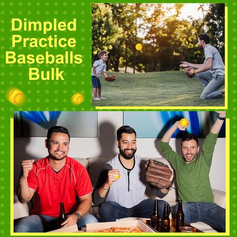 24 Pieces White Dimpled Baseballs with Red Seam 9 Inch Pitching Machine Baseballs Practice Baseballs for Hand Eye Coordination, Batting Hitting Training and Fielding Practice in Saudi Arabia