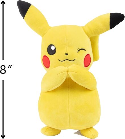 Pokémon Pikachu & Bulbasaur Plush Stuffed Animal Toys, 2-Pack - 8" - Officially Licensed in Saudi Arabia