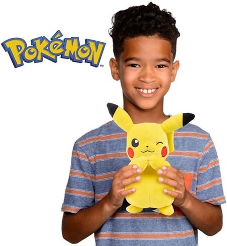 Pokémon Pikachu & Bulbasaur Plush Stuffed Animal Toys, 2-Pack - 8" - Officially Licensed in Saudi Arabia