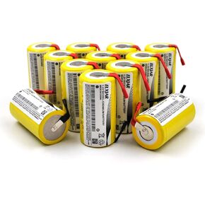 YUTSUJO (20 حزمة) بطارية Sub C 1.2V 2000mAh Ni-CD SC قابلة للشحن للأدوات الكهربائية (مع علامات التبويب) in Saudi Arabia
