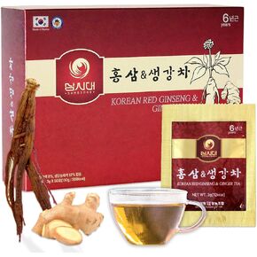 شاي باناكس الكوري الأحمر، علبة 50 كيس، يحسن الدورة الدموية والأداء الفكري والذاكرة، ويحفز الطاقة in Kuwait