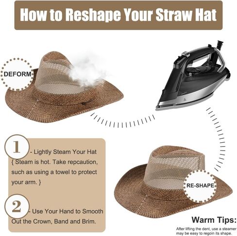 Wide Brim Straw Panama Hat Fedora Beach Sun Hat UPF50+ Unisex Fishing Hats in Kuwait