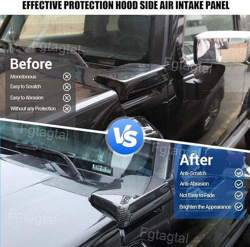 غطاء فتحة التهوية الجانبية لغطاء فتحة التهوية متوافق مع Hummer H3 2005-2009، ملحقات حماية غطاء فتحة التهوية الجانبية ABS، قطعتان (فضي ساطع) in Saudi Arabia