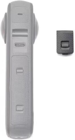 غطاء حماية بديل لشحن USB غطاء جانبي للشحن لملحقات غطاء USB لكاميرا Insta360 OneX3 (أسود) in Kuwait