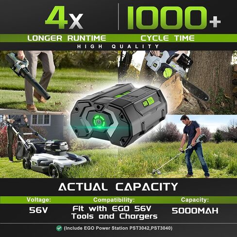 CaliHutt 【Upgrade!】 56V 3.5Ah Replace Battery for EGO Power+ BA1400T Battery Lithium Ion Battery Compatible with 56V Power Tools CS1604 CS1804 CS1403 HT2400 LB6504 LB5804 Tools in Saudi Arabia