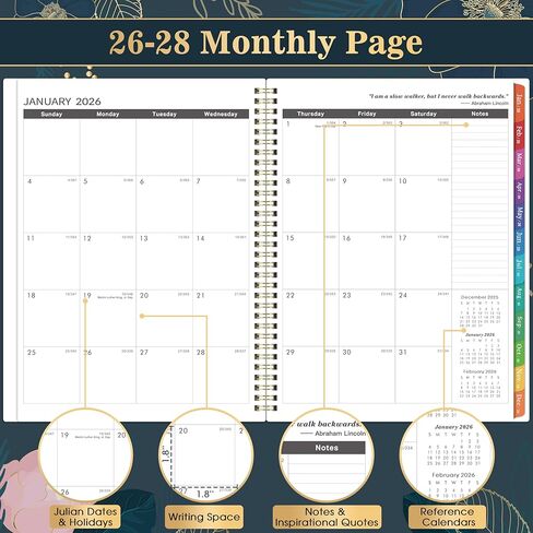 مخطط 2024 - مخطط أسبوعي وشهري 2024 مع صندوق هدايا، يناير 2024 - ديسمبر 2024، مخطط 2024، ورق سميك 8 × 10 بوصة، جيب خلفي مع 15 صفحة ملاحظات + 12 علامة تبويب شهرية in Kuwait