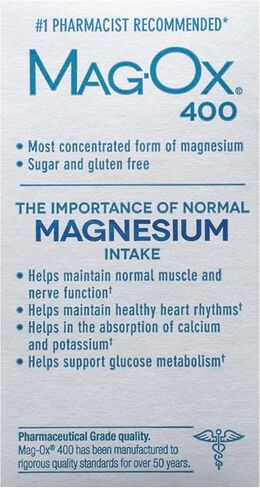 Mag-Ox 400 Magnesium, Tablets 60 Each in Saudi Arabia