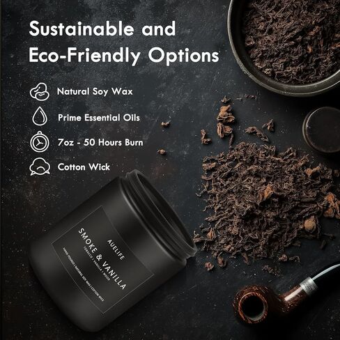 شمعة اللافندر، شموع معطرة للمنزل، شموع معطرة، شمعة الصويا، 7 أونصة 50 ساعة شموع برطمان كهرمان للعلاج العطري تدوم طويلاً هدية عيد ميلاد للنساء in Kuwait