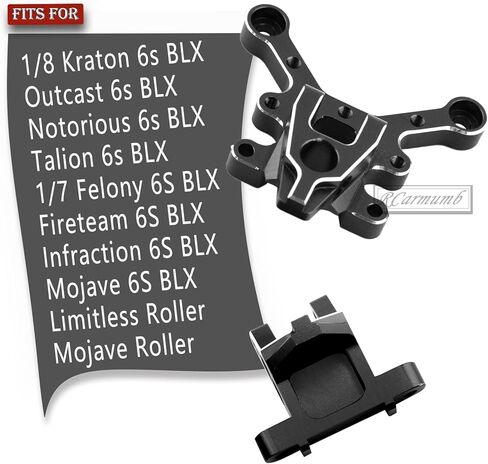 قطعة ترقيات للتركيب الأمامي والخلفي من Rcarmumb لـ Arrma 1/8 Kraton Outcast Notorious Talion 6s BLX، 1/7 Felony Infraction Mojave 6S BLX Limitless Mojave Roller، استبدال #ARA320500، أحمر in Kuwait