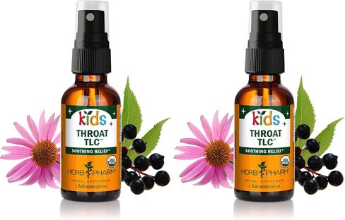 Herb Pharm Kids Certified-Organic Alcohol-Free Throat TLC Herbal Spray, 1 Ounce in Kuwait