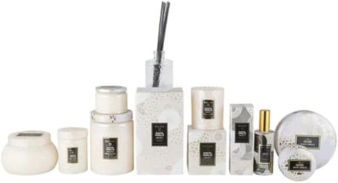 Voluspa Santal Vanille Candle | Mini Tin | 4 Oz. | 25 Hour Burn Time | Vegan | Coconut Wax and Natural Wicks for a Cleaner Burn in Kuwait