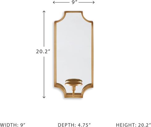 Signature Design by Ashley Donnica Glam 21" 3D Sculpted Metal Oval Wall Sconce, Silver in Kuwait