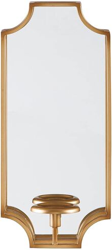 Signature Design by Ashley Donnica Glam 21" 3D Sculpted Metal Oval Wall Sconce, Silver in Kuwait