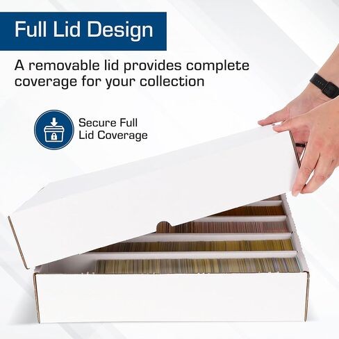 BCW 5000 Count Card Storage Box with Full Lid - 5 Pack in Saudi Arabia