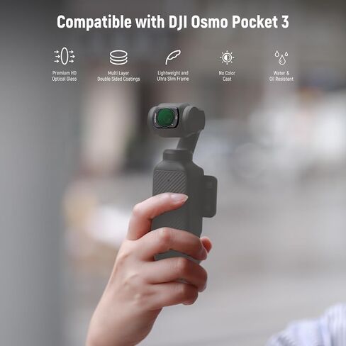 مجموعة مرشحات الأشعة فوق البنفسجية المغناطيسية ND CPL من NEEWER متوافقة مع DJI OSMO Pocket 3، 6 عبوات من الأشعة فوق البنفسجية CPL ND16 ND32 ND64 ND256 CPL مرشحات مستقطبة وكثافة محايدة، زجاج بصري عالي الدقة متعدد الطبقات / إطار من الألومنيوم in Kuwait