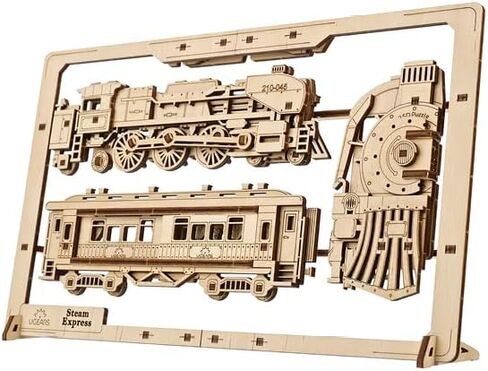 UGEARS Roadster Models Kits to Build - Innovative 2.5D Puzzles Roadster Model Car Kits to Build for Adults - Classic Muscle Car Wooden Puzzles - Car Wood Model Kit Frame with Movable Parts in Kuwait