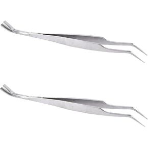 2 Pcs Stainless Steel Tick Tweezers Dual Tipped Tick Remover Tool First Aid Tweezers Tick Killer Tweezer for Human Dogs Cats Tick Remover Tools in Kuwait