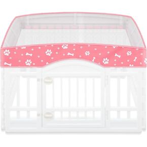 Dog Playpen Mesh Top Lid Fits for 36 Inch 4 Panels Crate Cover, Black in Saudi Arabia