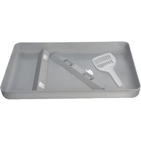 Cat Litter Box Tray Compatible with Petsafe Scoop-Free- Odor & Stain-Resistant, Easy Disassembly - Includes Free Scoop for Cat Litter Boxes Plastic in Saudi Arabia