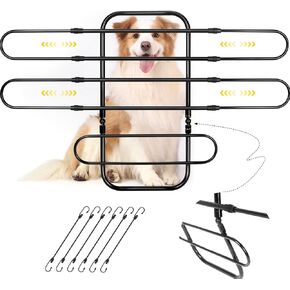 Universal Fit Dog Jarrier لسيارات الدفع الرباعي ، سيدان ، شاحنة ، مقعد أمامي/خلفي ، 6 الحبال المرنة والفولاذ الثابت in Kuwait