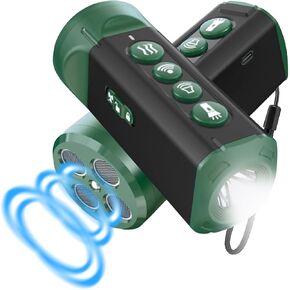 Bokky 6 -in -1 جهاز مكافحة النباح للكلاب مع بواعث سونيك 3x قابلة للتحويل مكوّنة للماء رادع من 4 رؤوس بالموجات فوق الصوتية يصل طولها إلى 32 قدمًا - آمنة لتدريب الكلاب - داخلي وخارجي in Kuwait