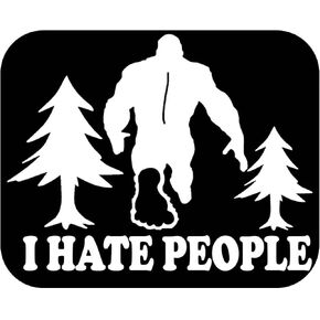 ملصق Bigfoot أنا أكره الناس OS 233 6 "شارات Sasquatch Squatch in Kuwait