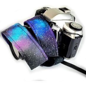 Purple Galaxy Camera Strap, Purple Blue Space Camera Strap Universal DSLR Neck & Shoulder Strap, Photography Accessory, Gift for Men & Women in Saudi Arabia