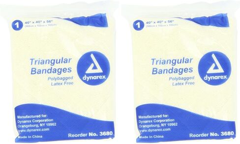 Dynarex 12 Triangular Bandage 40x40x56, 12 Count in Kuwait