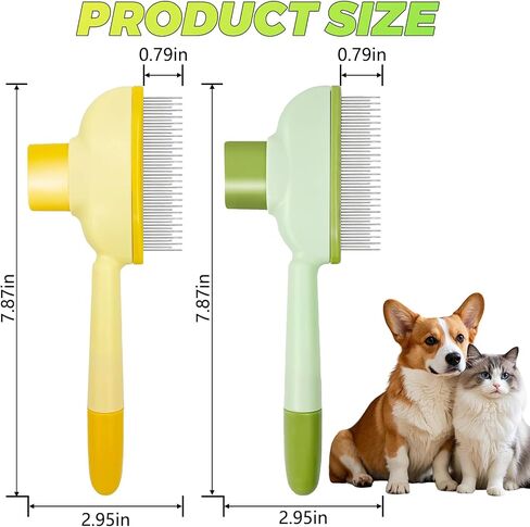 أمشاط البراغيث للقطط والكلاب مع زر الإصدار ، وفرشاة الكلاب ل deshedding ، والأسنان الجميلة Cat براغيث مشط براغي in Saudi Arabia