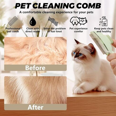أمشاط البراغيث للقطط والكلاب مع زر الإصدار ، وفرشاة الكلاب ل deshedding ، والأسنان الجميلة Cat براغيث مشط براغي in Saudi Arabia