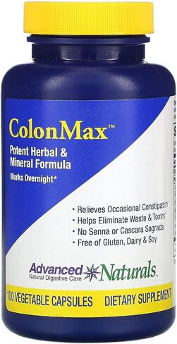 Advanced Naturals Colonmax Caps, 100 Count, Blue and White (16900) in Saudi Arabia