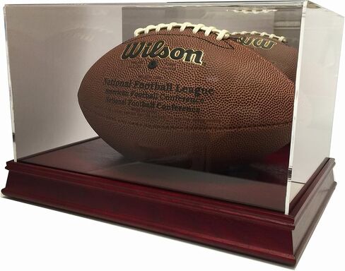 Deluxe Acrylic Football Display Case with Mirror in Saudi Arabia