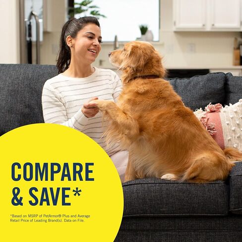 PetArmor Plus Flea and Tick Prevention for Dogs, Dog Flea and Tick Treatment, 1 Dose, Waterproof Topical, Fast Acting, Small Dogs (5-22 lbs) in Kuwait