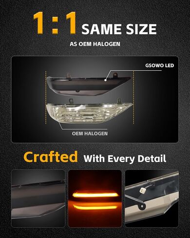 2 جهاز كمبيوتر شخصى ديناميكي متسلسل LED مرآة جانبية بدوره أضواء الإشارة لسوبارو WRX STI Outback Legacy Impreza Forester Crosstrek XV، ملحقات سوبارو عدسة واضحة بدوره إشارة استبدال مصباح المؤشر in Kuwait