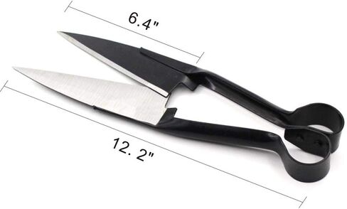 Sheep Shear Grass Shear Alpaca Shears R Shaped Design For Large Thick-Haired Animal Grooming (Red) in Saudi Arabia