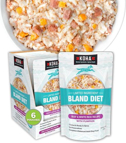 KOHA Limited Ingredient Bland Diet for Dogs, Chicken and White Rice Sensitive Stomach Wet Dog Food, Sold in Over 5,000 Vet Clinics & Pet Stores, Gentle Easy to Digest Bland Diet Dog Food, Pack of 6 in Kuwait