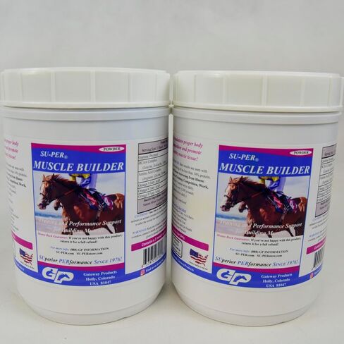SU-PER Muscle Builder Horse Supplement - Training and Performance Support for Exercising Muscle - 2.5 Pound, (2 Pack) in Saudi Arabia
