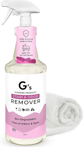 G's Cleaning Biodechgedable Stain & Odor Remover Racher - 32 Oz Pet Pet Prote Enzyme Cleaner - Pet Overor Eliminator for Home - Cat & Dog Pee Carpet Cleaner - Deary Stain Prace ، Floor ، Flatress in Saudi Arabia