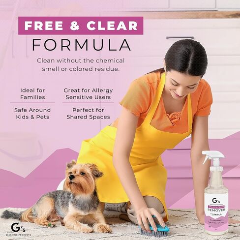 G's Cleaning Biodechgedable Stain & Odor Remover Racher - 32 Oz Pet Pet Prote Enzyme Cleaner - Pet Overor Eliminator for Home - Cat & Dog Pee Carpet Cleaner - Deary Stain Prace ، Floor ، Flatress in Saudi Arabia