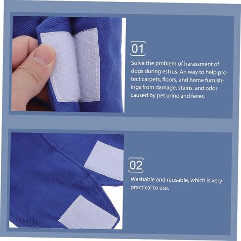 Garneck Male Dog Belly Wrap Band Denim Diaper Diaper Pants for Salitory Size S Size S Cog Dog Stelwear من أجل الشفاء والملابس اليومية in Saudi Arabia
