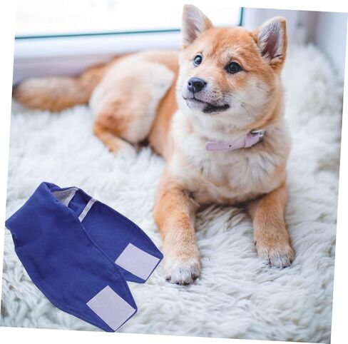 Garneck Male Dog Belly Wrap Band Denim Diaper Diaper Pants for Salitory Size S Size S Cog Dog Stelwear من أجل الشفاء والملابس اليومية in Saudi Arabia