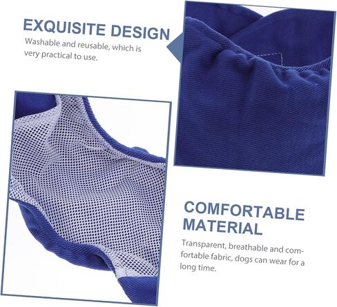 Garneck Male Dog Belly Wrap Band Denim Diaper Diaper Pants for Salitory Size S Size S Cog Dog Stelwear من أجل الشفاء والملابس اليومية in Saudi Arabia