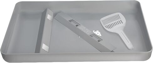 Cat Litter Box Tray Compatible with Petsafe Scoop-Free- Odor & Stain-Resistant, Easy Disassembly - Includes Free Scoop for Cat Litter Boxes Plastic in Saudi Arabia