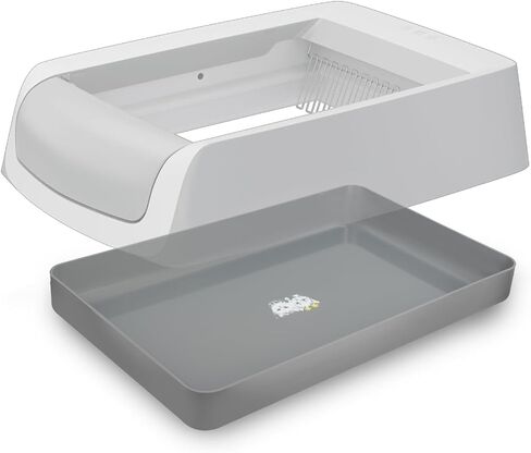 Cat Litter Box Tray Compatible with Petsafe Scoop-Free- Odor & Stain-Resistant, Easy Disassembly - Includes Free Scoop for Cat Litter Boxes Plastic in Saudi Arabia