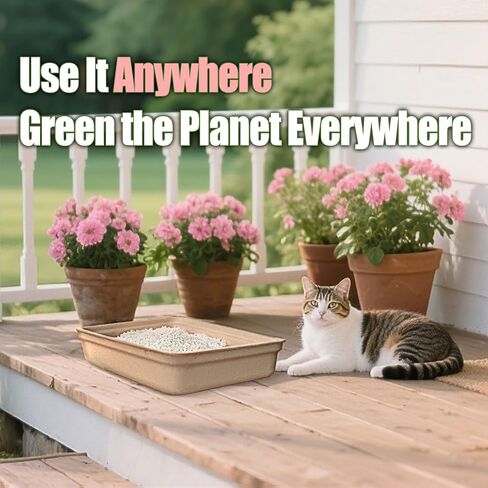 Disposable Litter Boxes for Cats Large: 4-Pack Leak-Proof Sustainable for Indoor/Travel Use Standalone or as Liner in Saudi Arabia