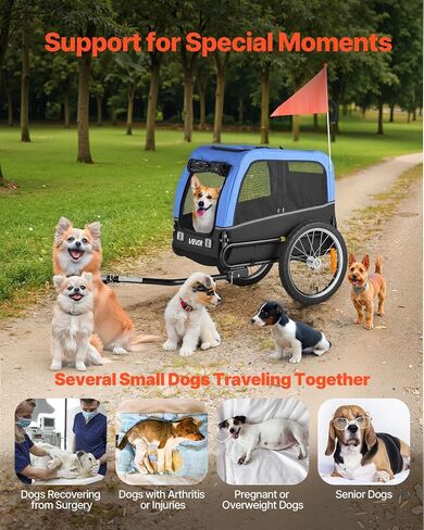 يدعم مقطورة دراجة Vevor Dog ، ودعم ما يصل إلى 66 رطلاً ، حاملة دراجة للحيوانات الأليفة للكلاب الصغيرة والمتوسطة ، إطارًا قابلة للطي سهل مع عجلة إطلاق سريعة ، مقرنة دراجات عالمية ، عاكس ، العلم ، المقود الداخلي in Saudi Arabia