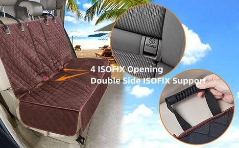 Dog Car Seat Cover for Back Seat Cover,Non Stick Fur Rear Seat Protector for Pet,Nonslip Waterproof Durable Universal Fit Interior Backseat Covers for Auto Van SUV in Kuwait