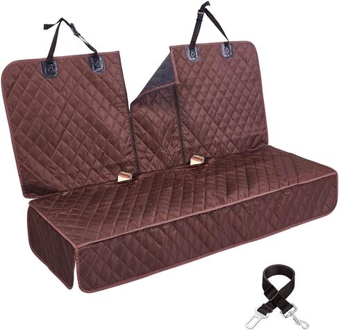 Dog Car Seat Cover for Back Seat Cover,Non Stick Fur Rear Seat Protector for Pet,Nonslip Waterproof Durable Universal Fit Interior Backseat Covers for Auto Van SUV in Kuwait